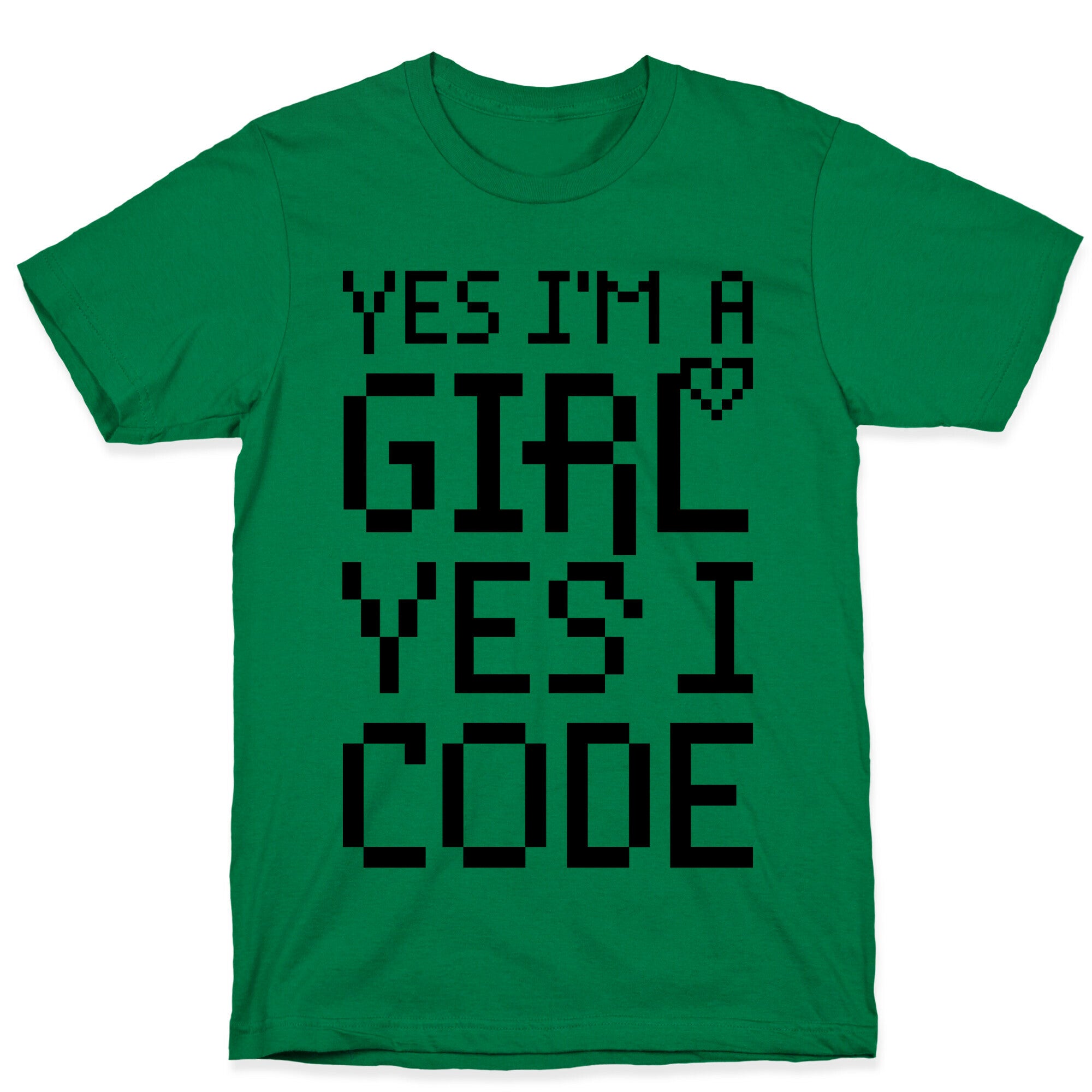 Yes I'm A Girl Yes I Code T-Shirt